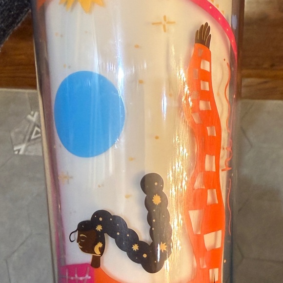 Starbucks Other - Starbucks Colorful Tumbler with Artistic Design